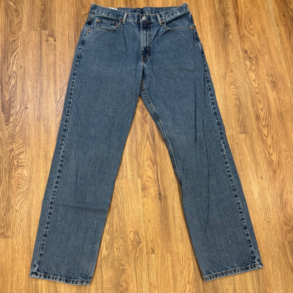 Levis 550 Relaxed Fit Mens Jeans 34x34 Medium Wash Blue Denim 00550-4886